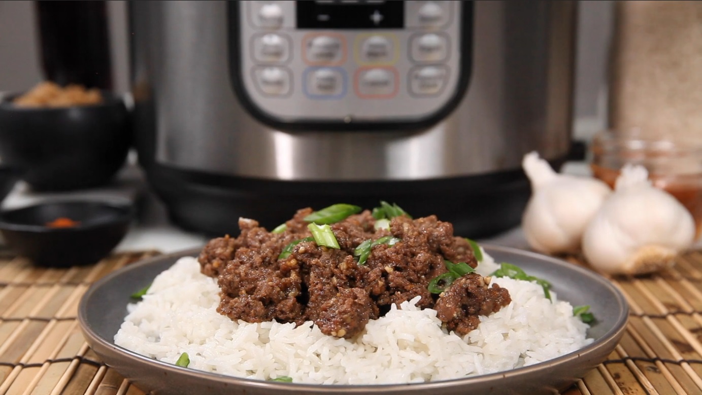 Rice and ground beef instant pot hot sale