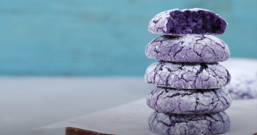 ube crinke cookies