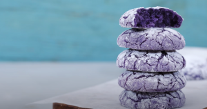 ube crinke cookies