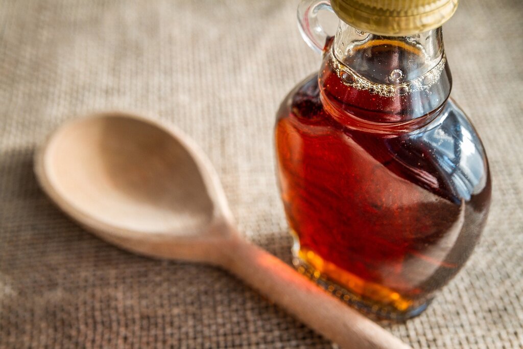 maple syrup, honey substitute