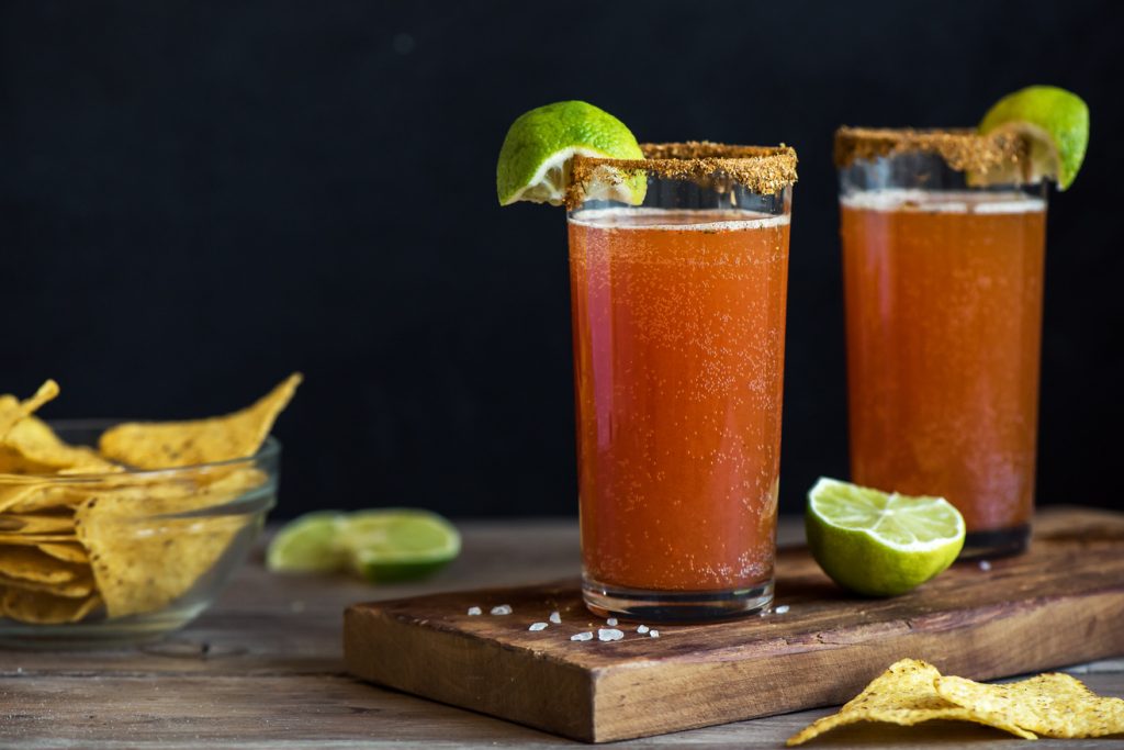 Michelada Bloody Beer Cocktail