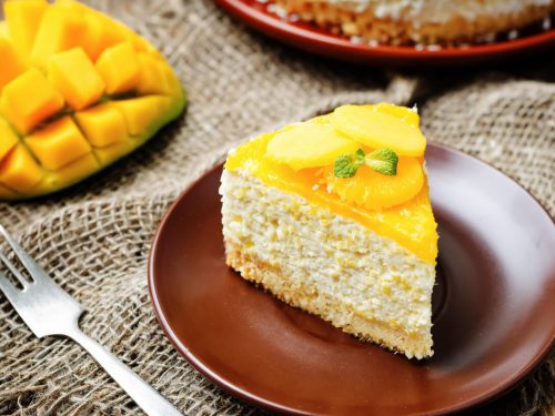 creamy mango mousse cake