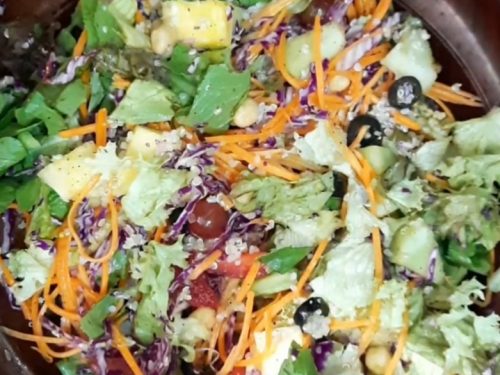 Copycat Trader Joe's Mega Crunchy Romaine Salad Recipe
