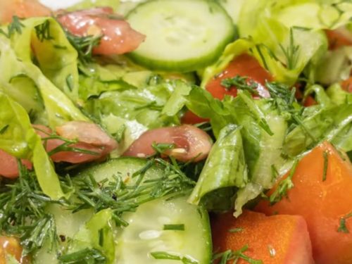 Cucumber Dill Salad with Lemon Vinaigrette Recipe