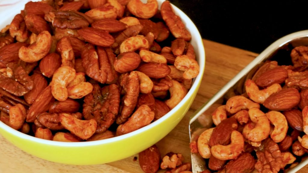 Sweet and Spicy Roasted Nuts Recipe