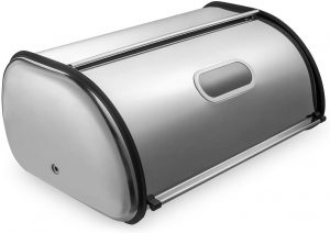 Deppon Stainless Steel Roll-top Bread Box