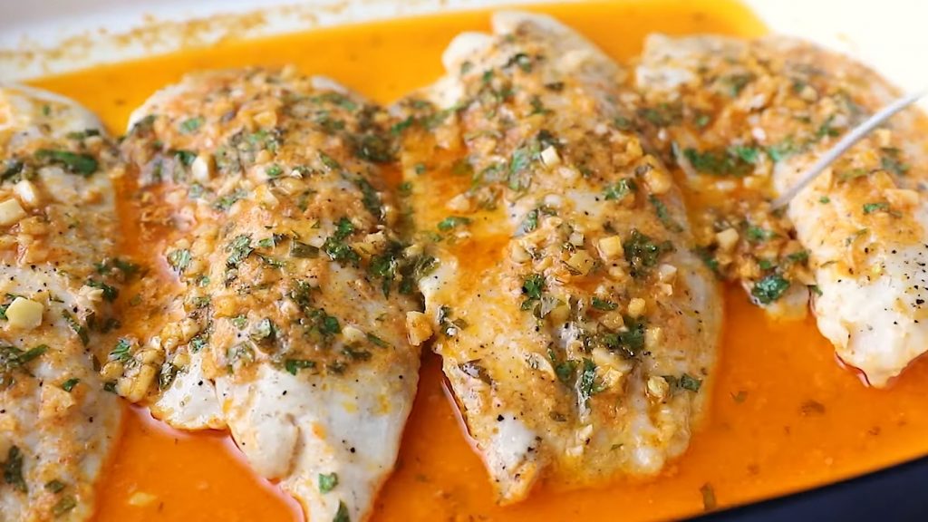 Baked Garlic Lemon Tilapia Recipe