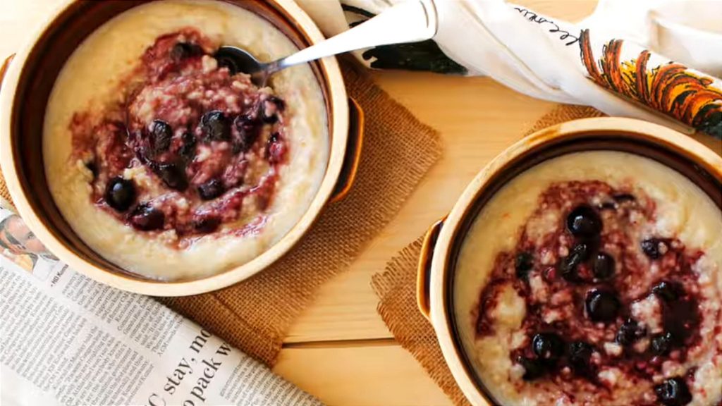 Blueberries and Cream Oatmeal Recipe