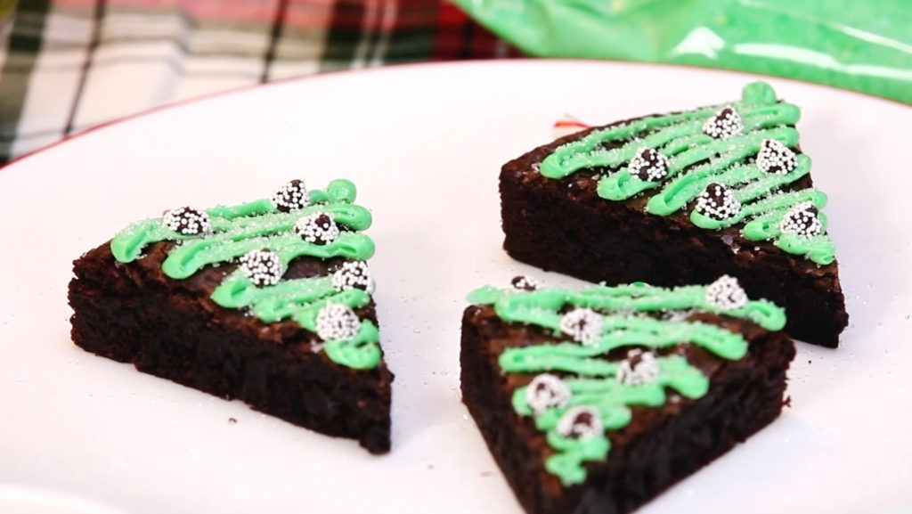 Christmas Tree Brownies Recipe