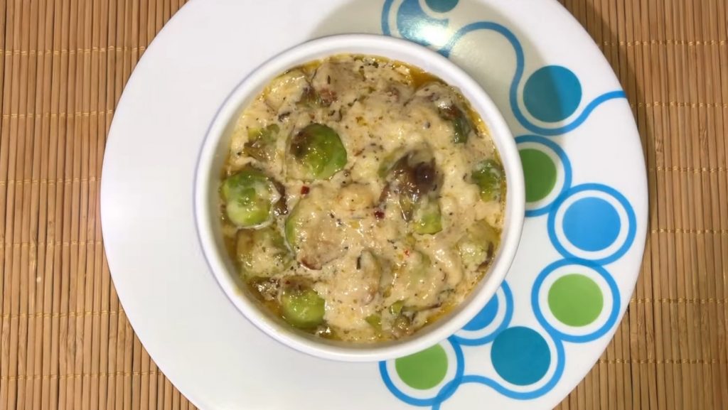 Creamy Chorizo and Brussels Sprouts Soup Recipe