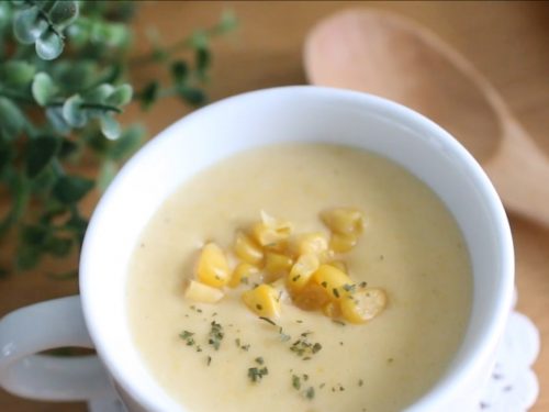 Creamy Corn Soup with Queso Fresco Recipe