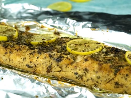 Easy Grilled Fish Fillet in Foil Packets Recipe