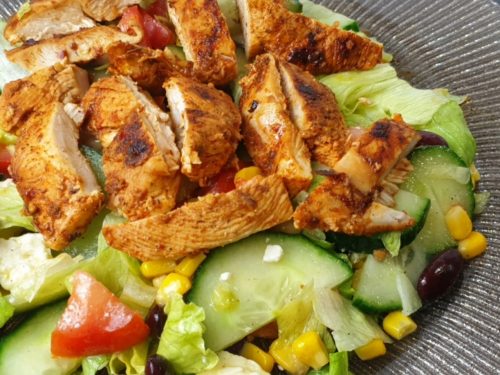 Greek Lemon Garlic Chicken Salad Recipe