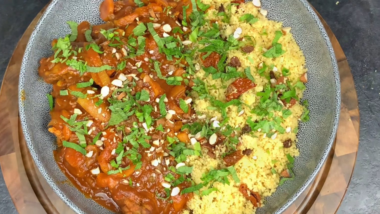One Pan Moroccan Chicken and Couscous Recipe