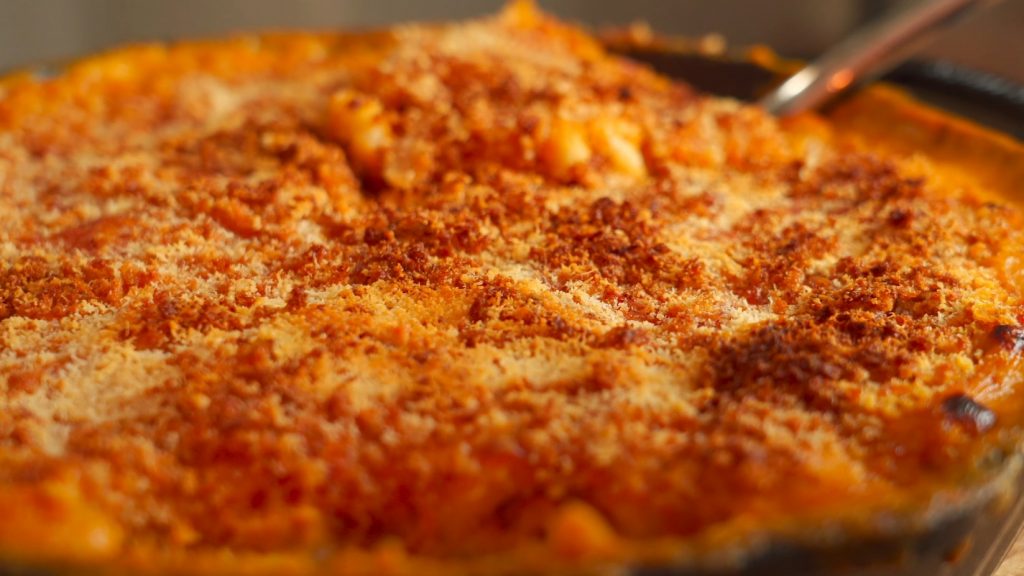 Pumpkin Mac and Cheese with Roasted Veggies Recipe