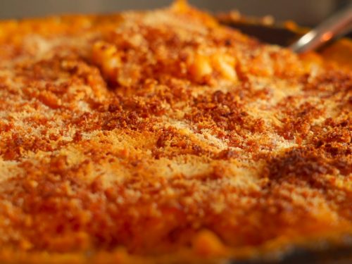 Pumpkin Mac and Cheese with Roasted Veggies Recipe
