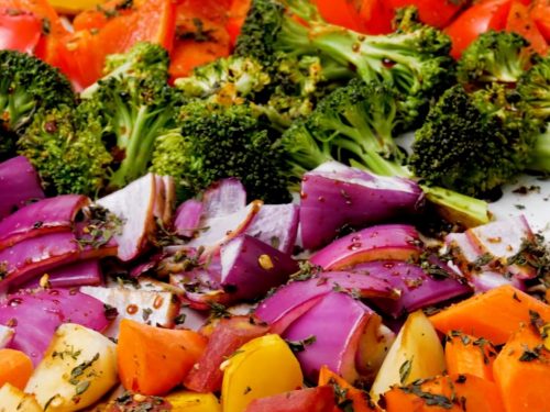 Rainbow Roasted Vegetables Recipe