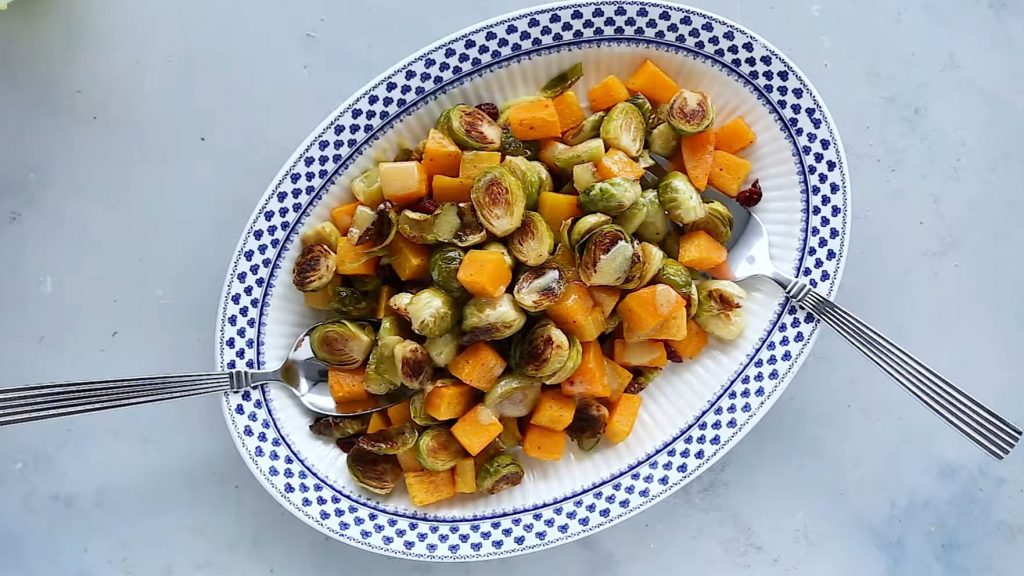 Roasted Brussels Sprouts & Butternut Squash Recipe
