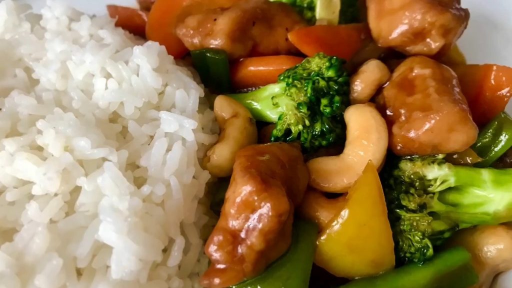 Sheet Pan Cashew Chicken and Vegetables Recipe