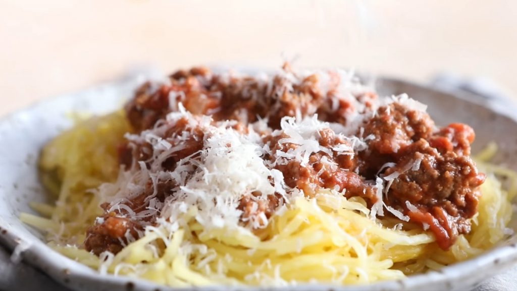 Spaghetti Squash with Meat Ragu Recipe