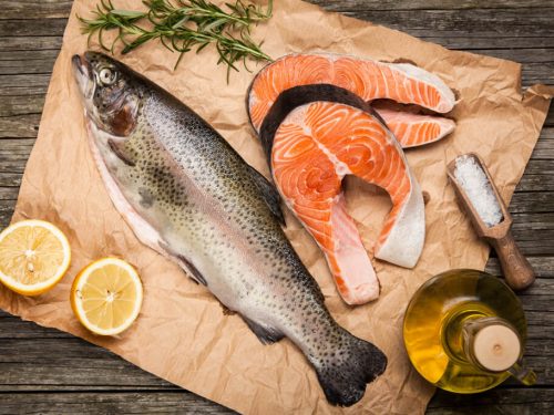 steelhead vs salmon, salmon fish and meat on a table