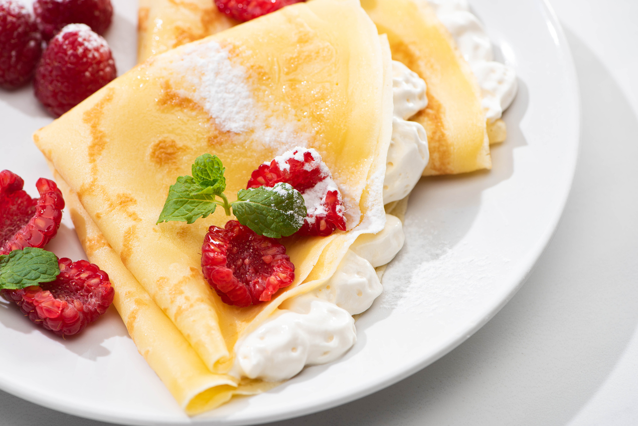 45 Best Crepe Fillings From Sweet To Savory Recipes Net   Crepe With Whipped Cream 