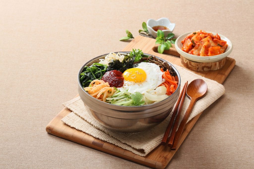 bibimbap, korean cuisine, korean food