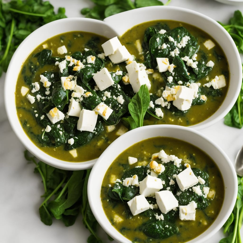 African Spinach and Feta Soup