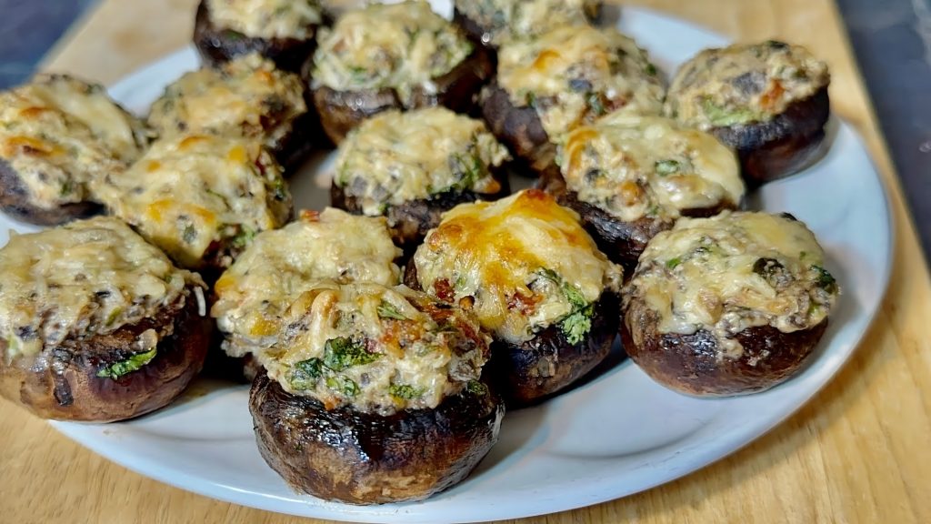Anchovy-and-Parmesan-Stuffed-Mushrooms-Recipe