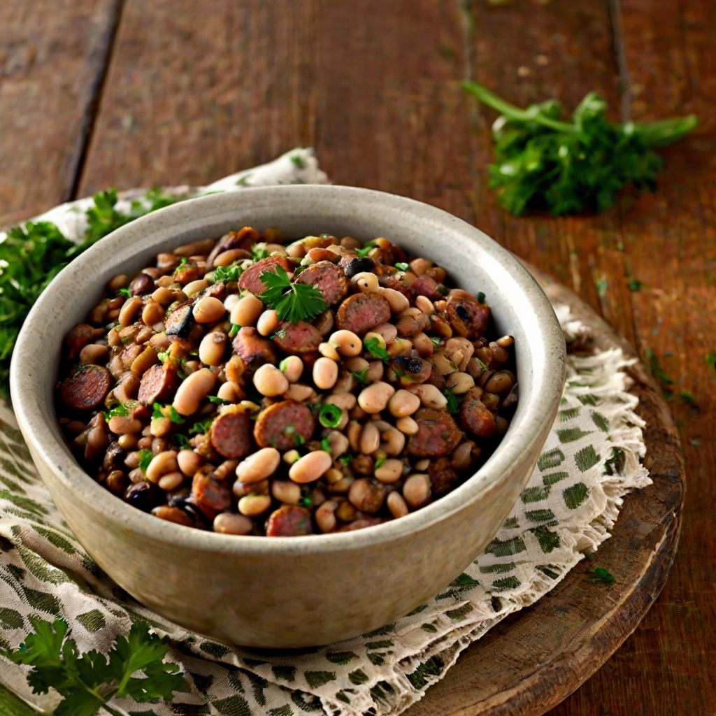 Andouille Sausage and Black Eyed Peas Recipe