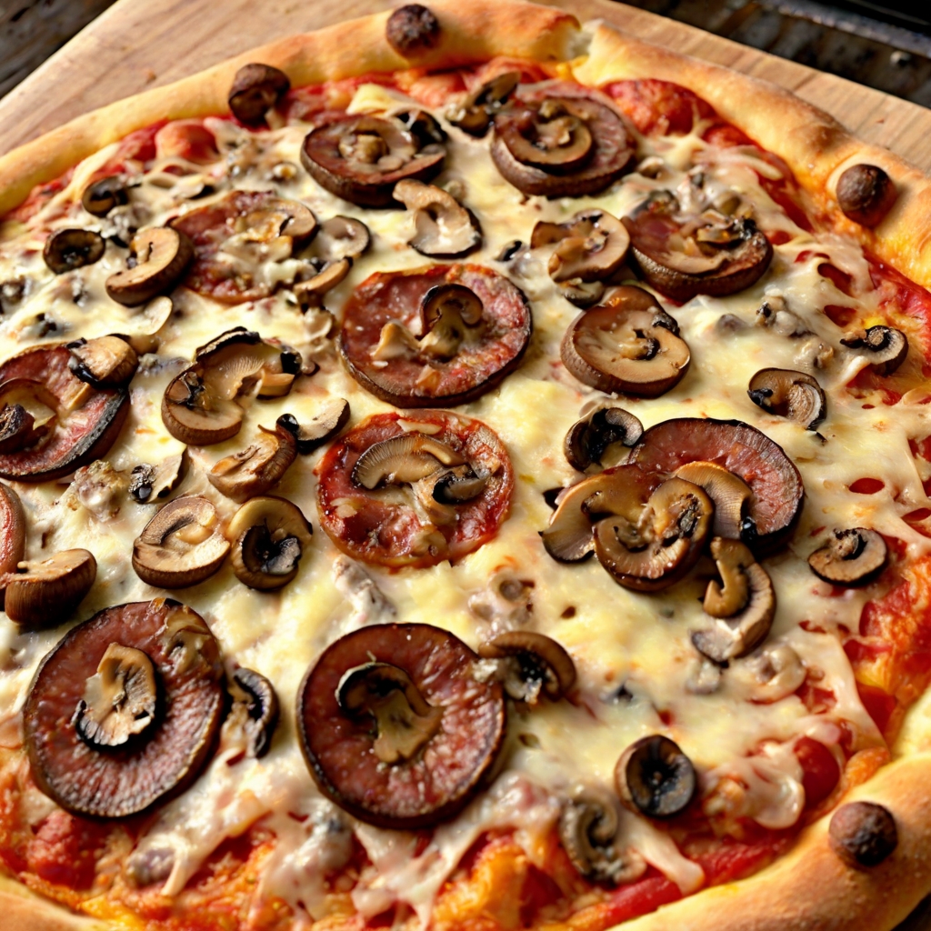 Andouille Sausage and Mushroom Pizza Recipe