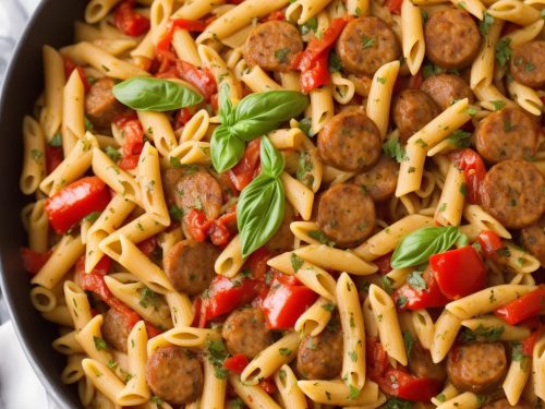 Andouille Sausage and Peppers Pasta Recipe