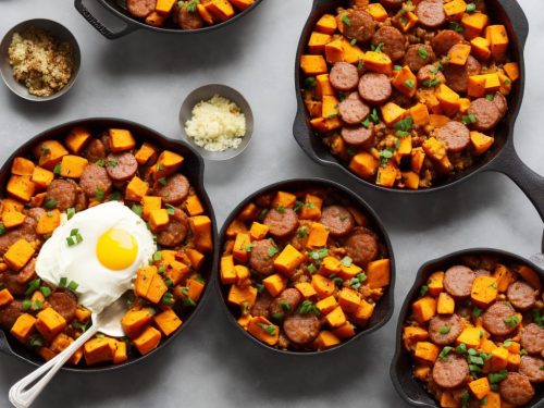 Andouille Sausage and Sweet Potato Hash Recipe