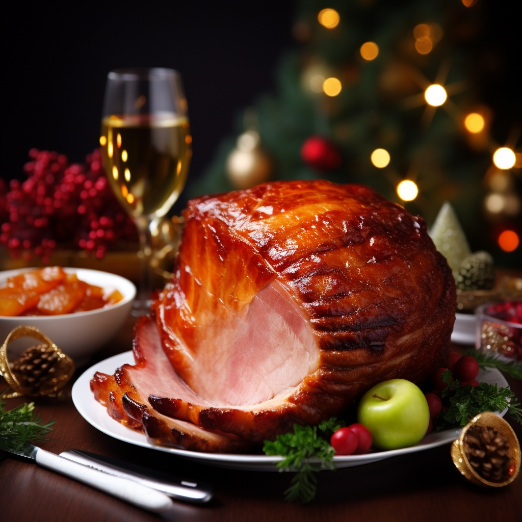 Apple Cider-Glazed Christmas Ham Recipe