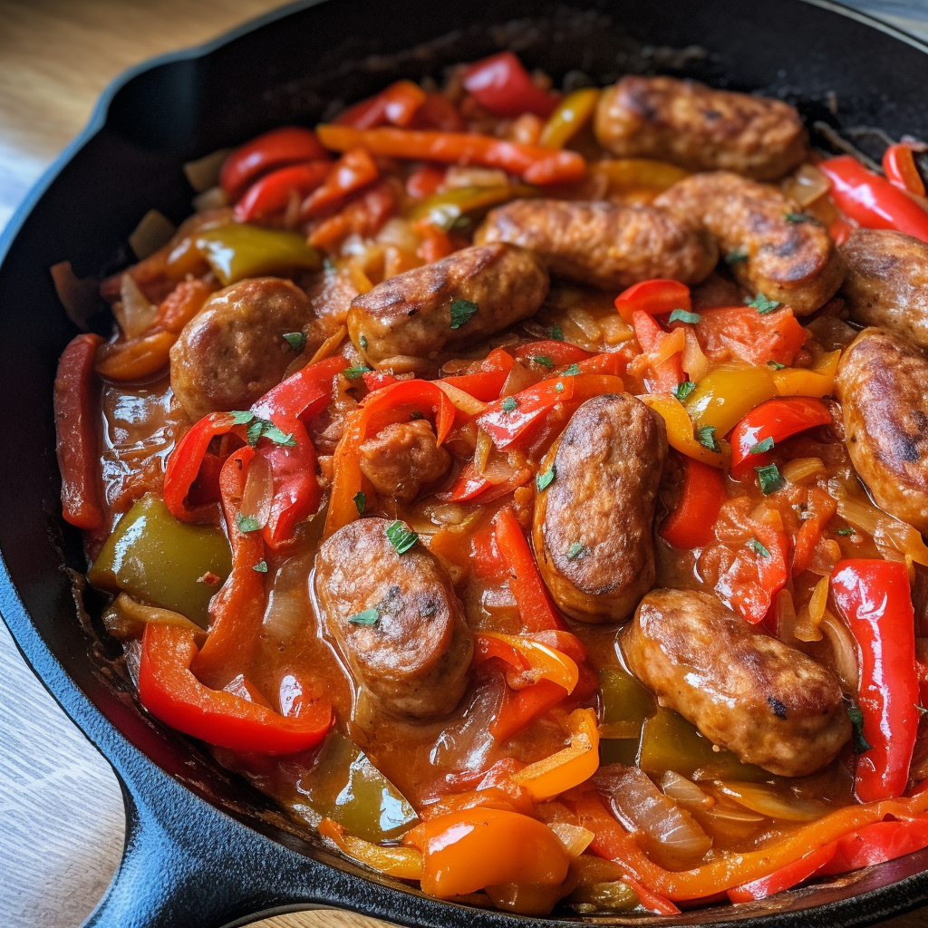 Aunt Susie's Sausage and Peppers Recipe