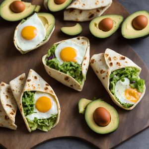 Avocado and Egg Breakfast Wrap Recipe