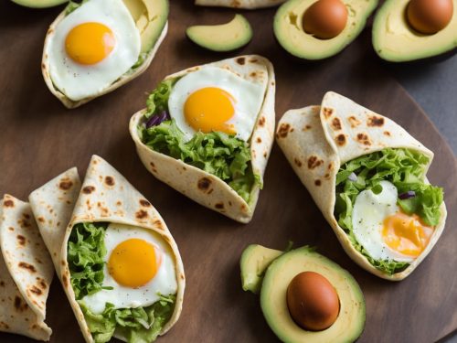 Avocado and Egg Breakfast Wrap Recipe
