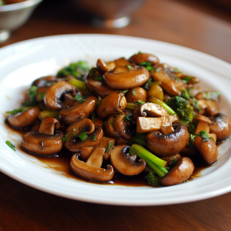 Baby Bella Mushroom StirFry Recipe