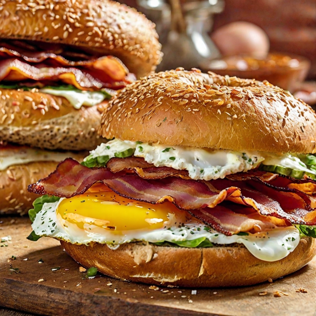 Bagel Breakfast Sandwich Recipe