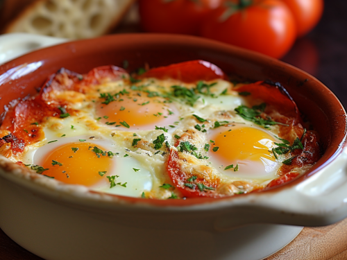 Baked Egg in Tomato Recipe