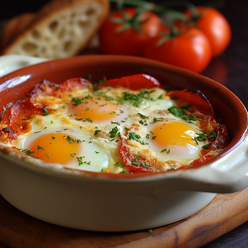 Baked Egg in Tomato Recipe