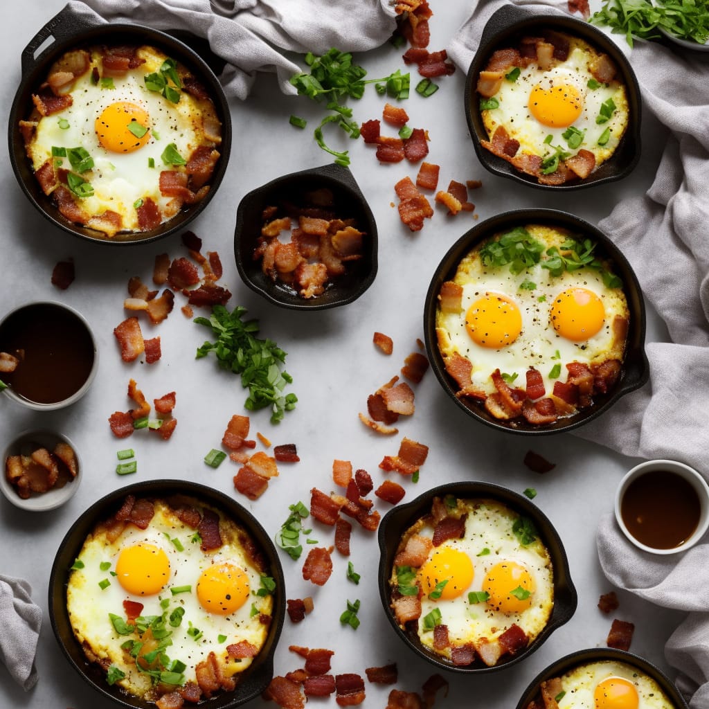Baked Eggs with Bacon Recipe
