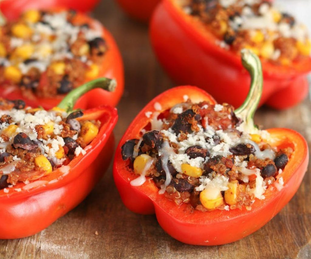 Bison and Quinoa Stuffed Peppers Recipe