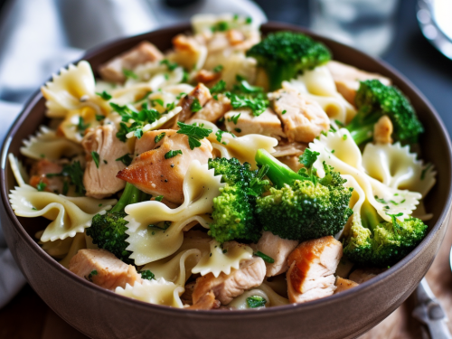 Bow Tie Pasta with Chicken and Broccoli Recipe