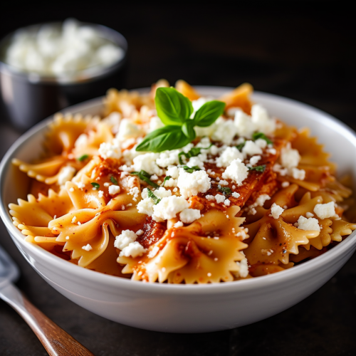 Bow Tie Pasta with Ricotta and Tomato Sauce Recipe Recipe