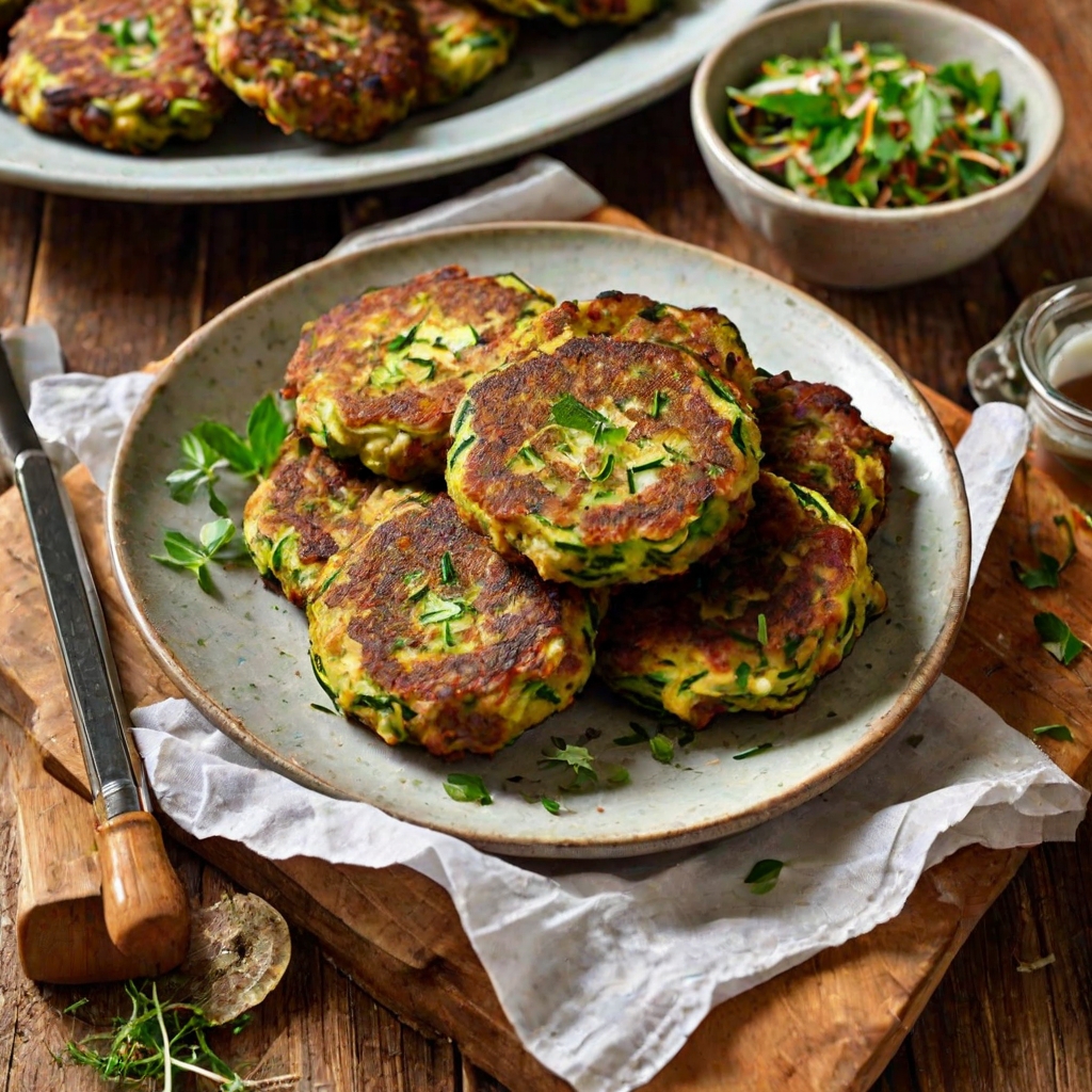 Breakfast Sausage and Zucchini Fritters Recipe