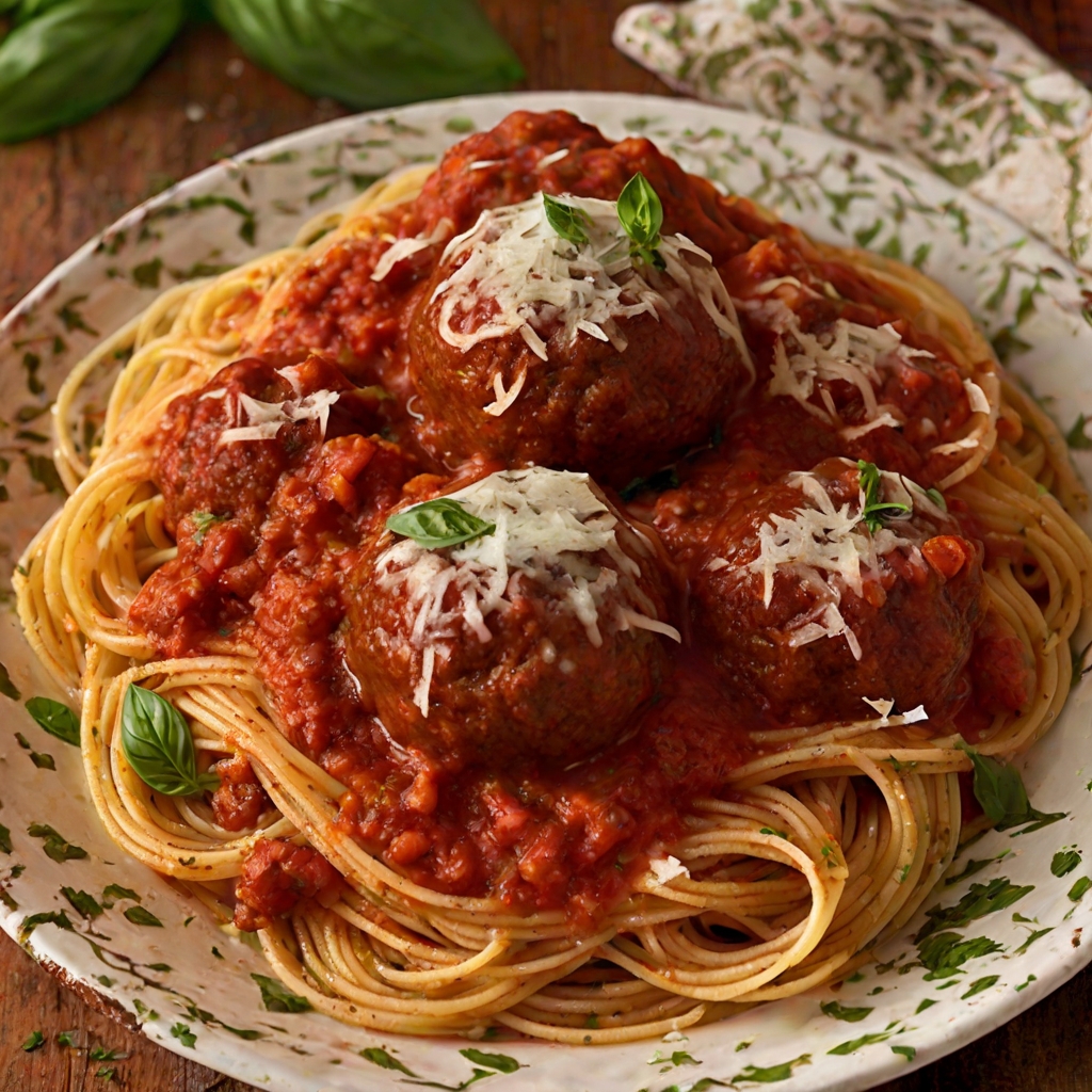 Buca Di Beppo Spaghetti and Meatballs Recipe