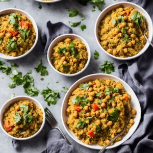 Bulgur and Chickpea Curry