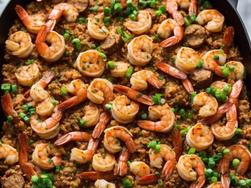 Cajun Keto Shrimp and Sausage Skillet Recipe