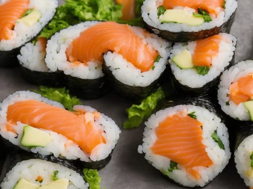 Canned Salmon Sushi Rolls